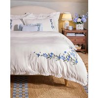 CK Forget Me Knot Floral Duvet Set White Blue SINGLE