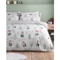 CL Brushed Christmas Penguins Duvet