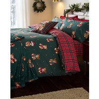 CL Xmas Tartan Teddy Bear Duvet Set