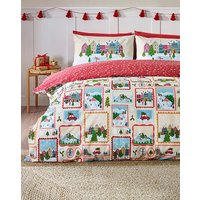 CL Christmas Town Stamps Duvet Set KING