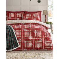 CL Christmas Scandi Check Duvet Set