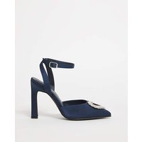 Heart Trim Heeled Shoes Wide