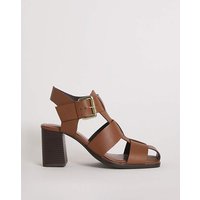 Fisherman Block Heeled Shoes Wide
