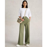 TWISTER WIDE LEG TROUSER Khaki
