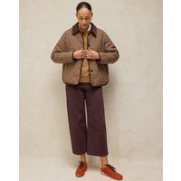 TIA WIDE LEG CROP JEAN Brown