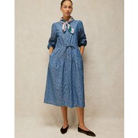 ELSIE EMBROIDERED DRESS Blue
