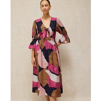 MAISIE KNOT DRESS Pink Multi Coloured