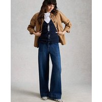 Tia Wide Leg Jean Dark Denim