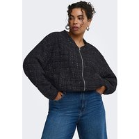 BOUCLE GLITTER BOMBER