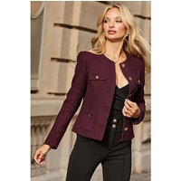 Boucle Collarless Jacket
