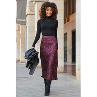 Leopard Print Slip Skirt