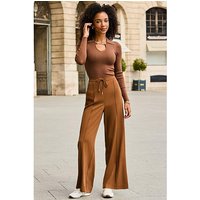Side Stripe Wide Leg Trouser