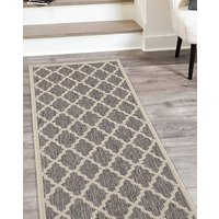 Trellis Gel Flatweave Runner Steel 60X230