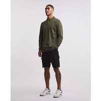 Jacamo Fully Elasticated Twill Cargo Shorts Black