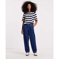 Popper Detail Peg Leg Jean MID Wash 16R