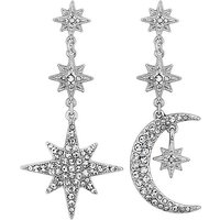 Mood Silver Moon And Star Drop Earrings at JD Williams Catalogue Mood Silver Moon And Star Drop Earrings.