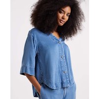 Light Blue Denim Shirt Co Ord Light Blue