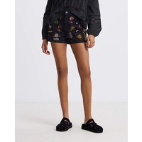 Sol Embroidered Denim Shorts