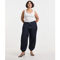 Cuffed Denim Balloon Jeans 24R