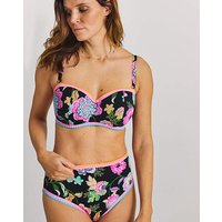 High Waist Bikini Brief Floral