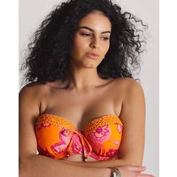 Underwired Bandeau Bikini Top Print