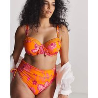 Foldover Bikini Bottoms Print
