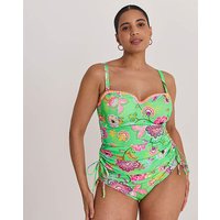 Bandeau Underwired Tankini Top Print