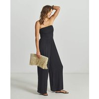 Shirred Bandeau Jumpsuit