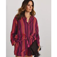 Jacquard Shirt Short Coord