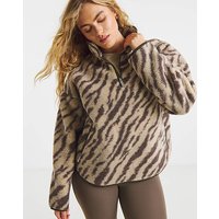 1 2 Zip Printed Fleece Light