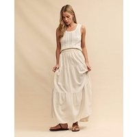 Nobody's Child Cream Linen-blend Skirt at Simply Be Catalogue Store Nobody's Child Cream Linen-blend Skirt.