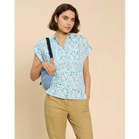 Ellie Organic Cotton Shirt Blue Multi Coloured
