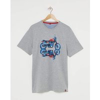 Motorcycle Print Tee Long