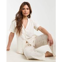 Linen Blend Pyjama Set