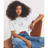 Crochet Butterfly T Shirt
