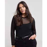 Mesh Long Sleeve Top