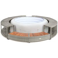 Z 180cm Rattan Hot Tub Surround