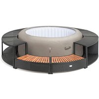 Z 200cm Rattan Hot Tub Surround