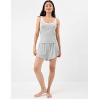 Lace Vest Short Pyjamas Set
