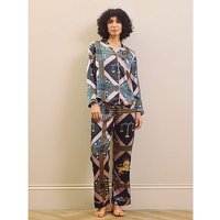 Celestial Dreaming Satin Traditional Pjs