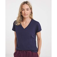 V Neck Short Sleeve T Shirt JD Williams