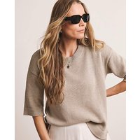 LOOSE STITCH LINEN BOXY SHORT SLEEVE 32 34