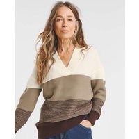 V NECK CURVED HEM TUNIC JD Williams 32 34