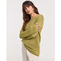 LONG SLEEVE CREW NECK CROCHET TUNIC JD Williams 28 30