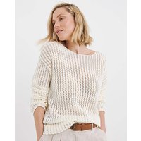 LONG SLEEVE CREW NECK CROCHET TUNIC JD Williams 24 26