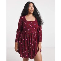 Historic Detail Skater Dress Cherry Print