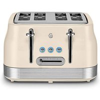 Swan Retro Revive 4 Slice Toaster Cream Cream - Swan