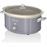 Swan 6.5L Slow Cooker Retro Grey Green - Swan
