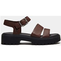Stone Street Grain Sandals Dark