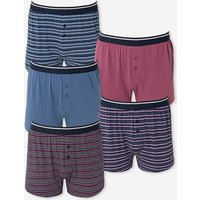 5 Pack Stripe Loose Boxers Jacamo 46 48